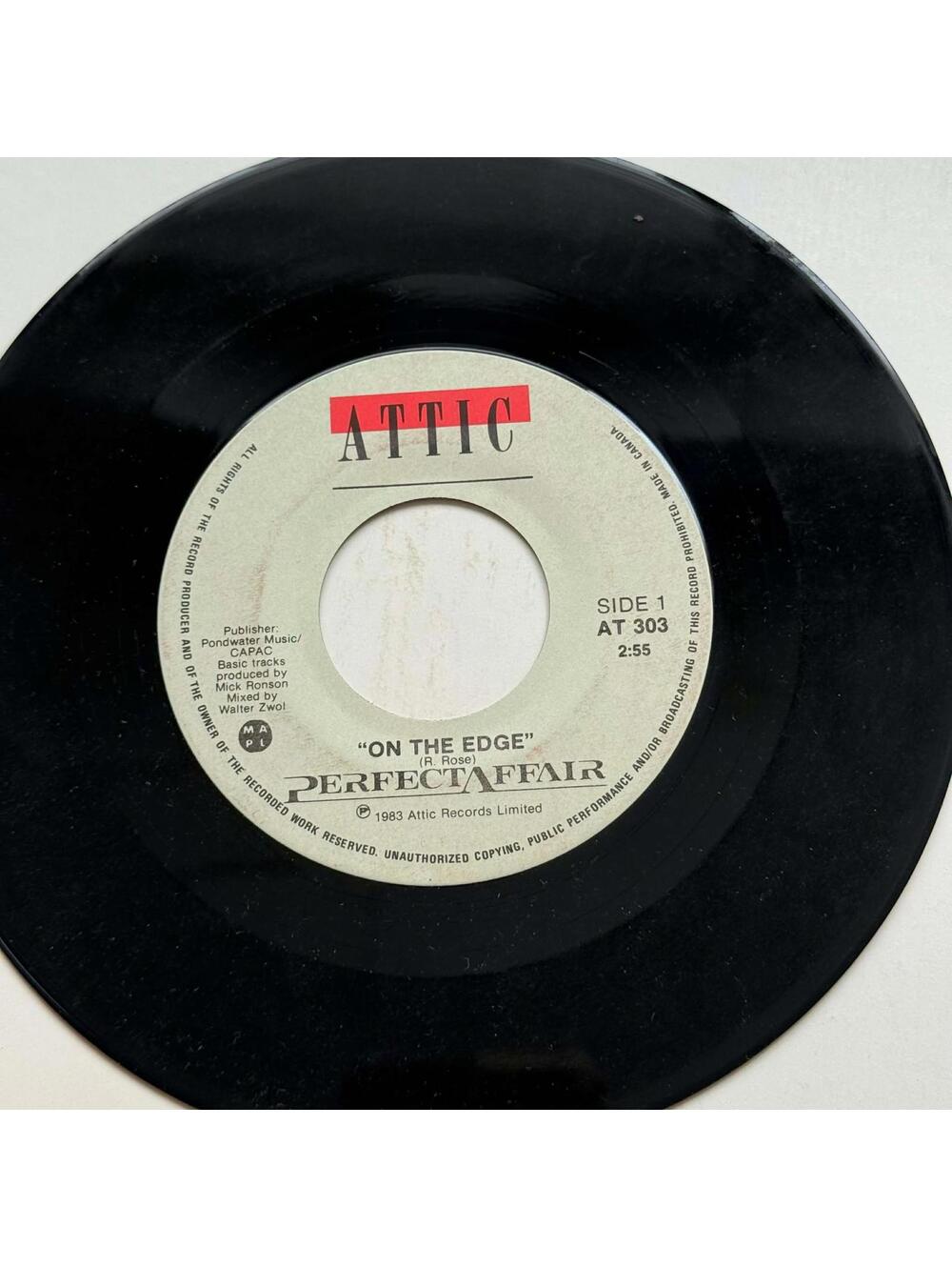 Perfect Affair - Visions/On the Edge 45rpm VG+ R9